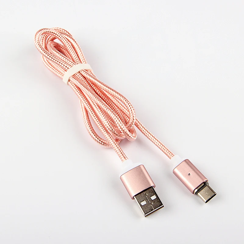 

Magnetic Nylon Braided Fast Charging Type-C Cable For HuaWei Mate 9 Pro G9 Plus maimang 5 MLA-AL10 High Speed Charging Cable