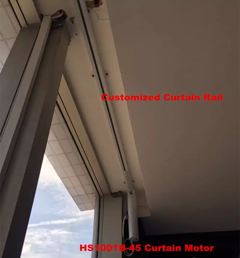 400cm Width Motorised Curtains Remote Control Curtains For Living