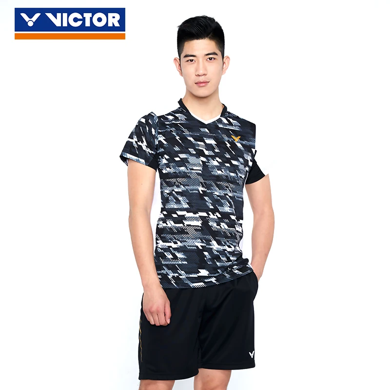 

Original Victor 2018 World Championships Korea National Team Competition Badminton Uniform Sport Jersey Clothes 85000 for men