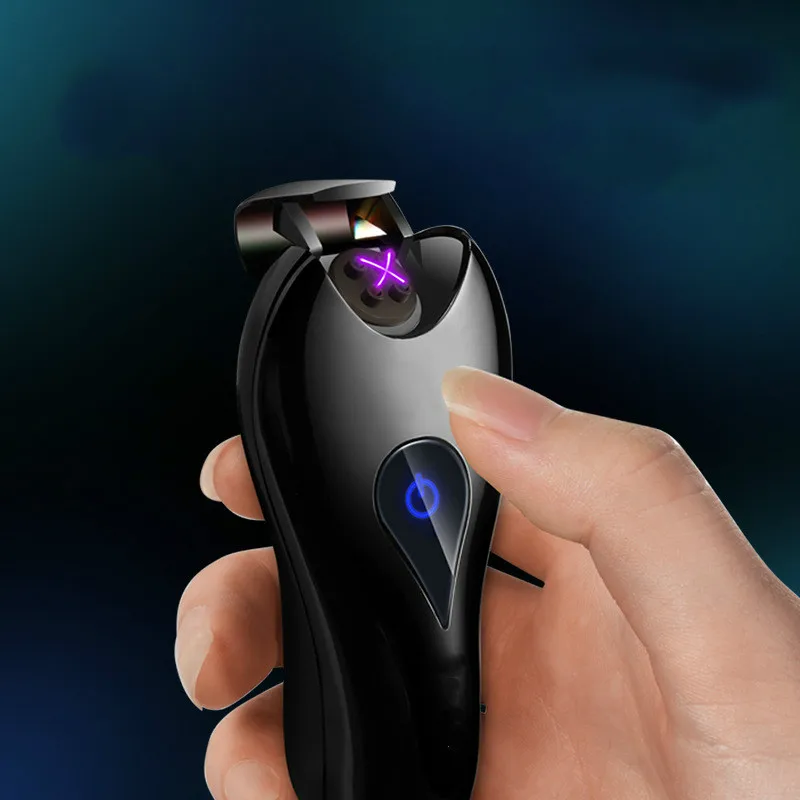 Новая USB зарядка Сенсорное зажигание Зажигалка металлическая электронная