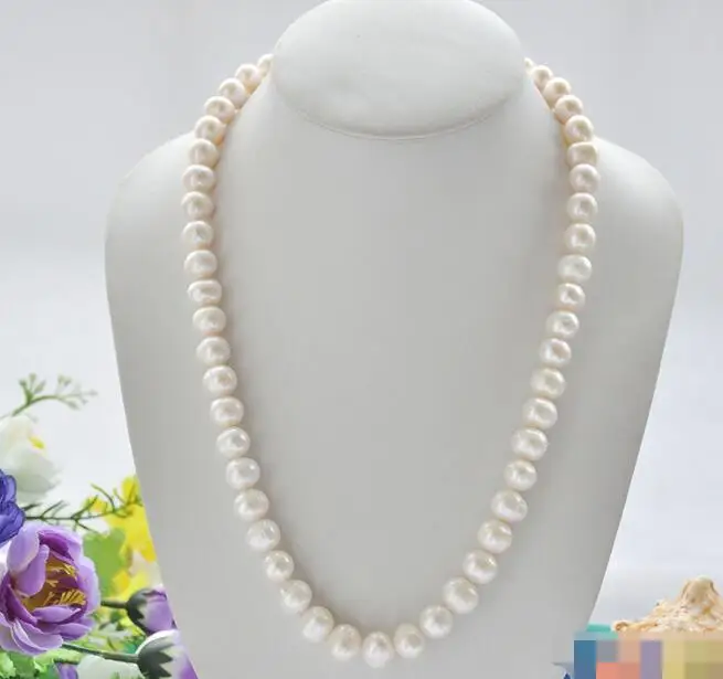 

song voge gem nanJ1100 ROUND WHITE Freshwater cultured PEARL NECKLACE