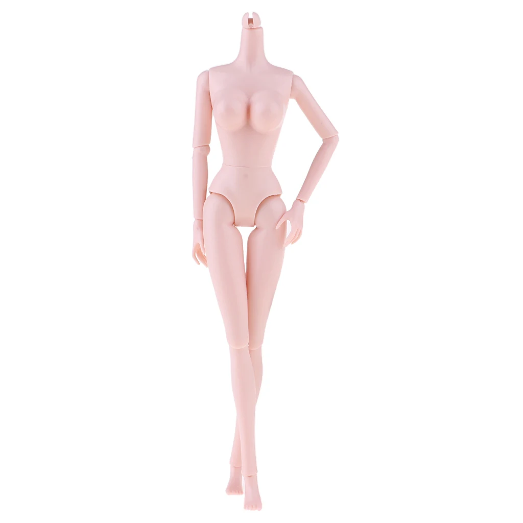 1/6 BJD Female Doll Big Bust Body DIY Body Parts High Quality Plastic Toy Ball Jointed Dolls Body for Children