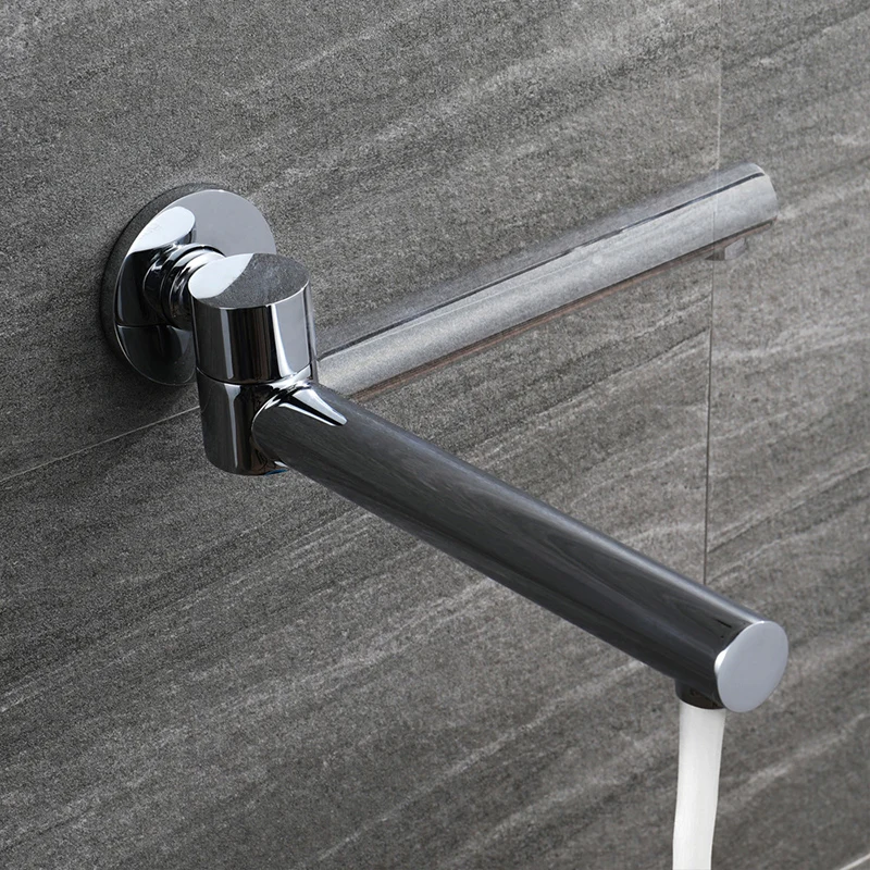 Luxury Solid Brass Bibcocks Black Finish Wall Mounted Faucet Replacement Parts Square Chrome Bath Tub Taps Shower Faucets Spout