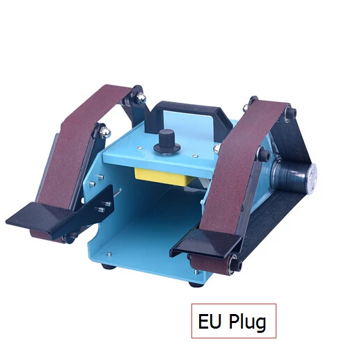 950 Вт 110-230 в универсальный шлифовальный станок Настольный двойной оси ремень шлифовальный машина - Цвет: Зеленый