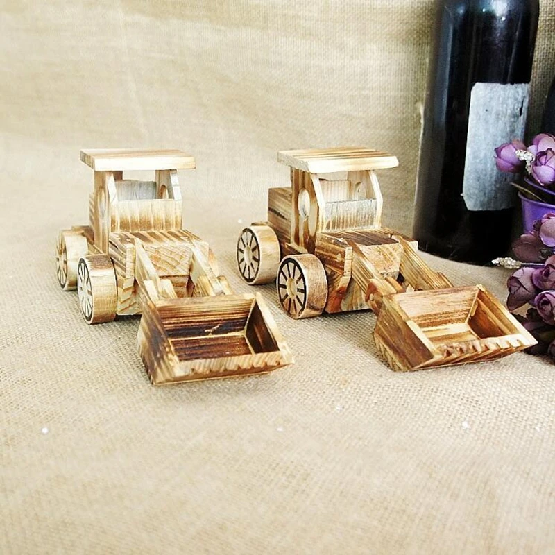 Modern Wooden Bulldozer Model Home Decor  Simple Home  