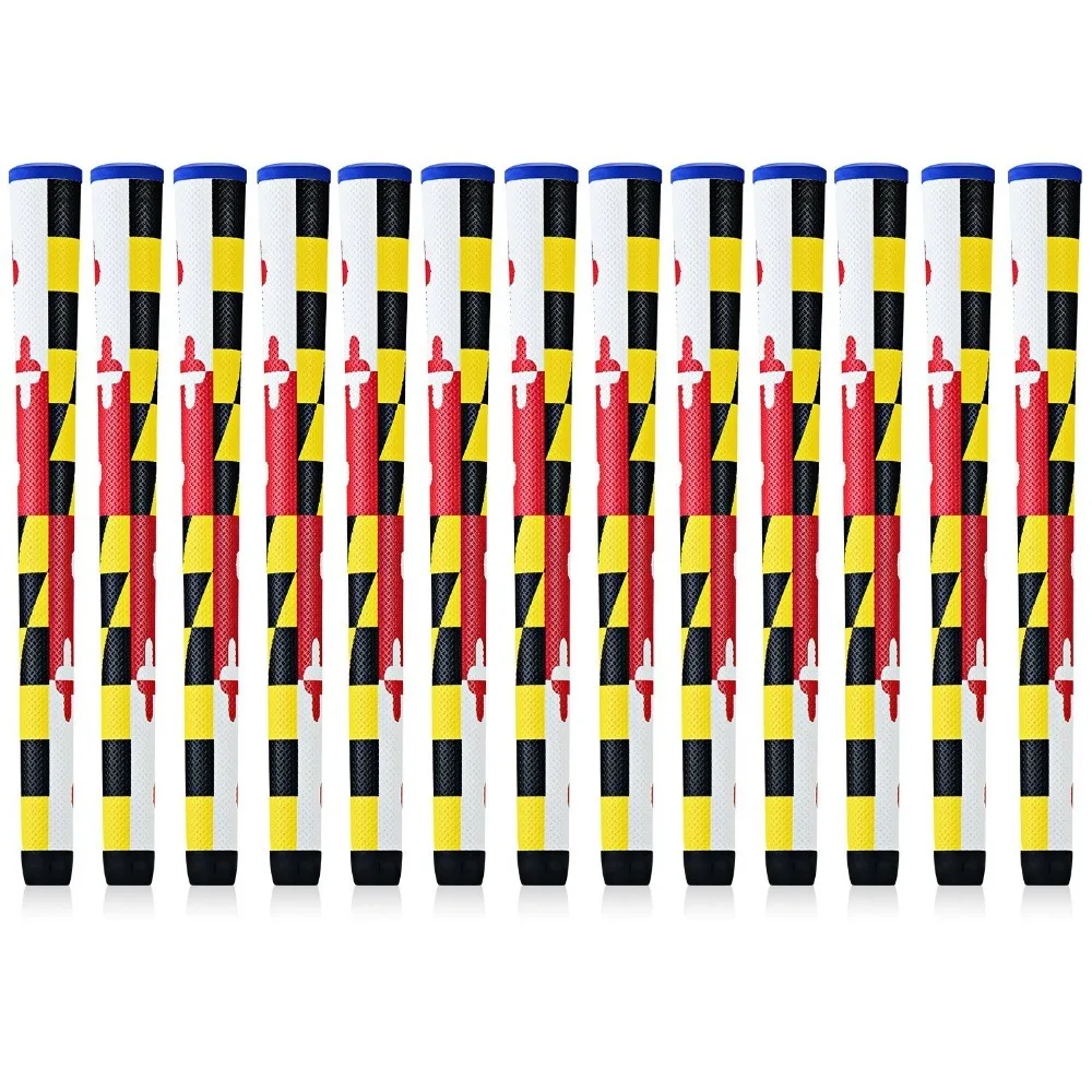 

NEW 13x Marryland Flag Midsize Golf Grip Champkey High-tech PU Leather Material Club Grips With 15PCS Tapes Free