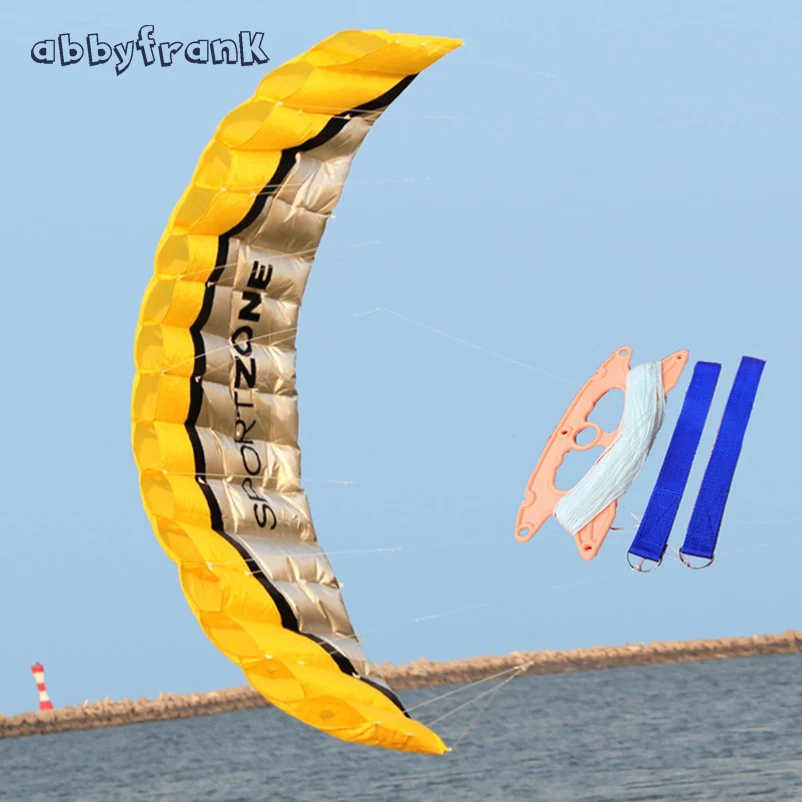 

Software 2.5m Parachute Dual Line Stunt Kite Beach Nylon Sport Kite Travel Paragliding Kitesurf Outdoor Sport Toy For Adult