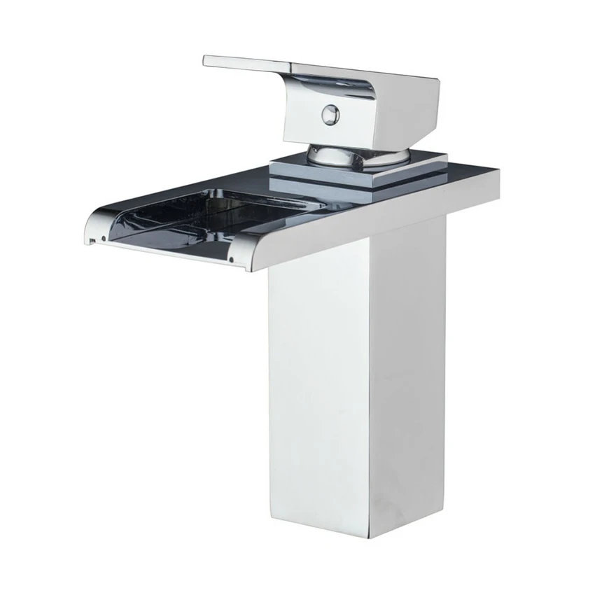 Modern Kitchen Bathroom Faucet Single Handle Single Hole Sink Faucet torneira Square Rectangle Faucet