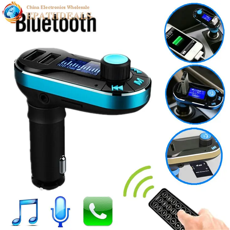 12 24V Wireless Bluetooth Car Kit font b Handsfree b font Auto FM Transmitter Music MP3