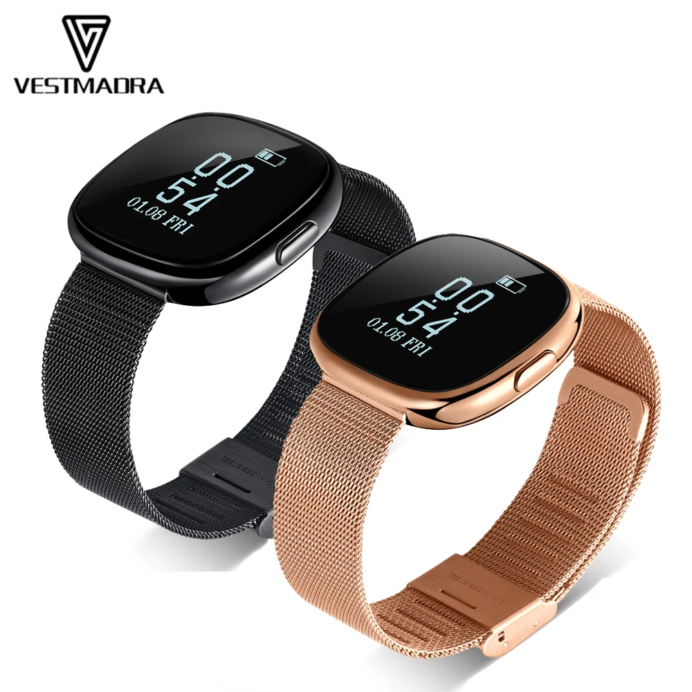 

VESTMADRA P2 Color Screen Activity Tracker Waterproof Smart Bracelet Blood Pressure Pedometer Smart Wristband Heart Rate Monitor