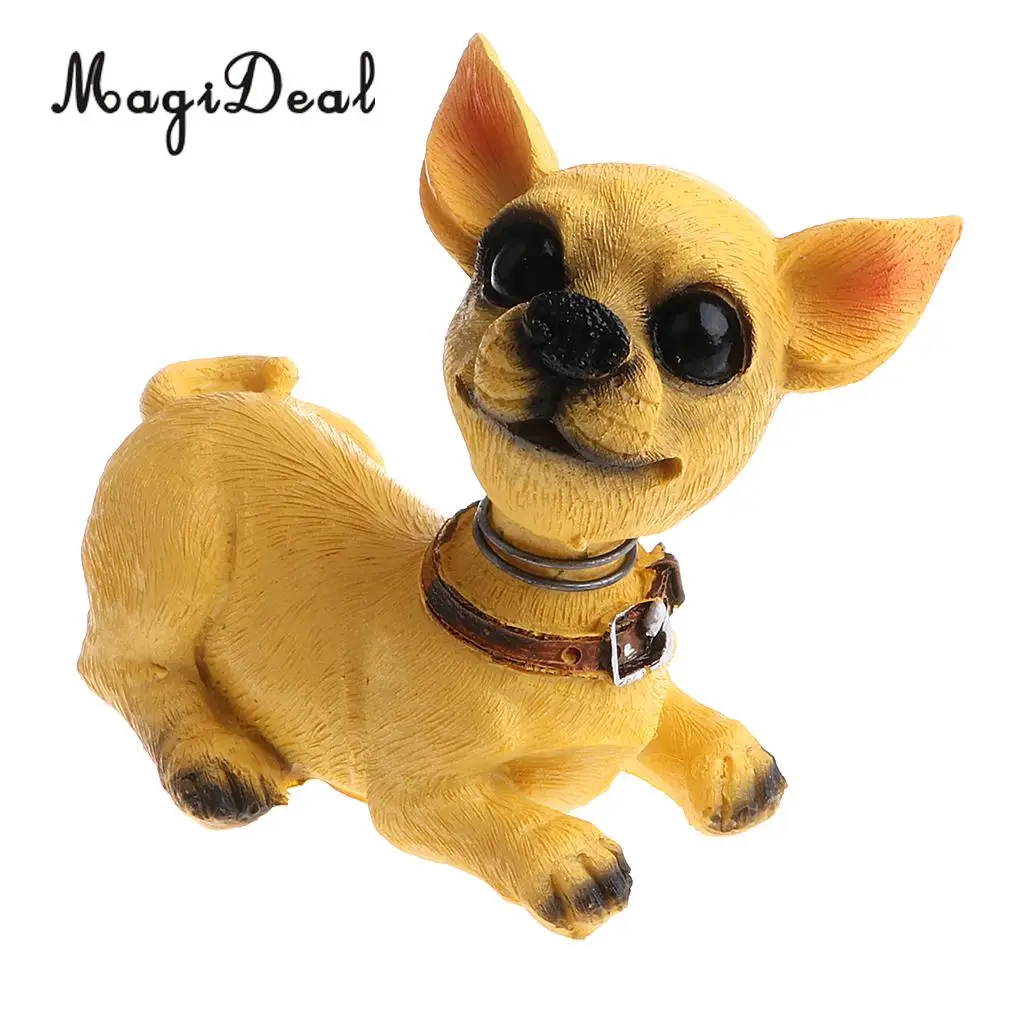 Cute Shaking Head Lucky Dog Puppy Pug Bobbing Heads Bobblehead Toy Aniaml Pet Figures Car Dashboard Auto Decoration