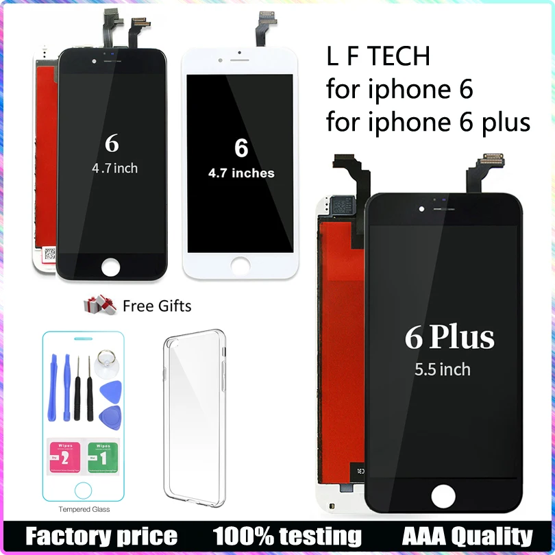 

LCD Display For iphone 6 6 plus Screen and Touch Panel Digitizer lcd Assembly Replacement NO Dead Pixel