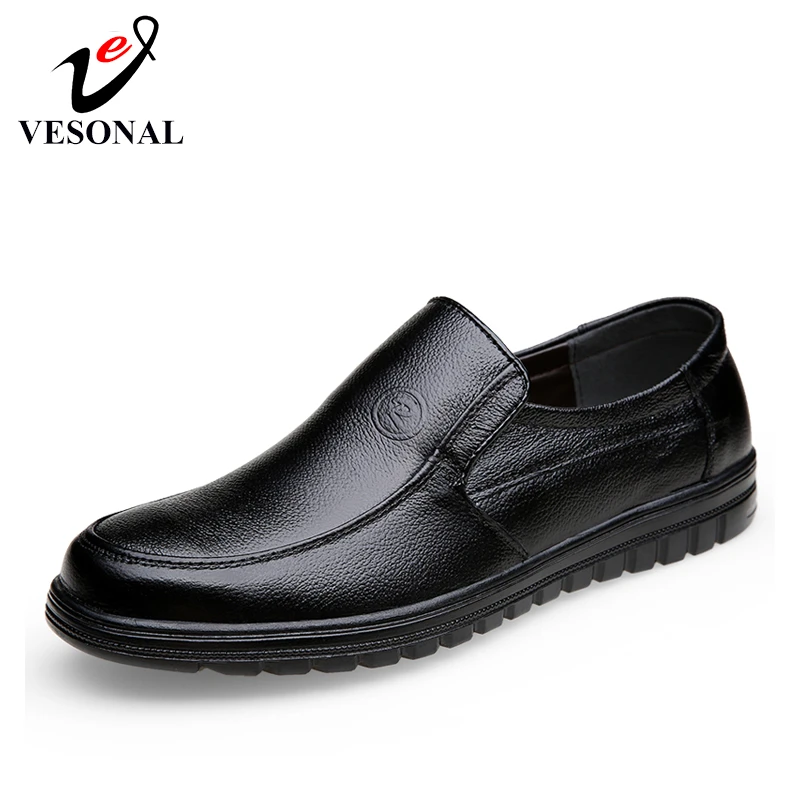 Vesonal 19夏快適なスリップオン本革ローファー靴モカシンオフィスビジネスドレス正式な男性の靴 Formal Shoes Aliexpress