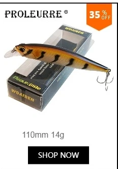 Proleurre 1 шт. 110 мм 13,5 г в коробке гольян жесткая приманка для рыбалки рыболовный воблер Pesca искусственный Topwater Щука рыболовный воблер