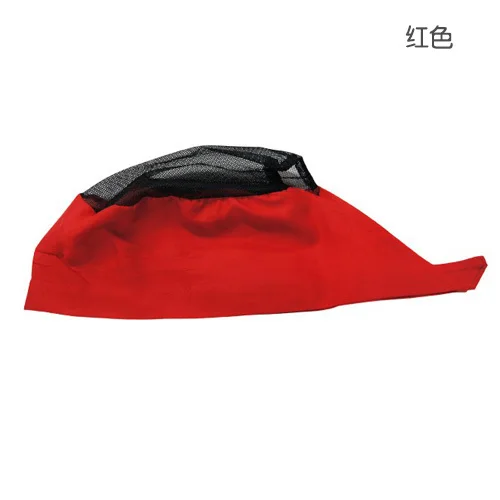 Chef Hat Cook Scarf Cap Western Fast Food Service Waiter Mesh Ventilation Japanese Cuisine Restaurant Sushi Cake Shop Unisex - Цвет: red