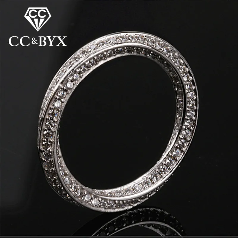 CC S925 Серебряные Простые Дизайнерские кольца для женщин кольцо Mobius свадебные
