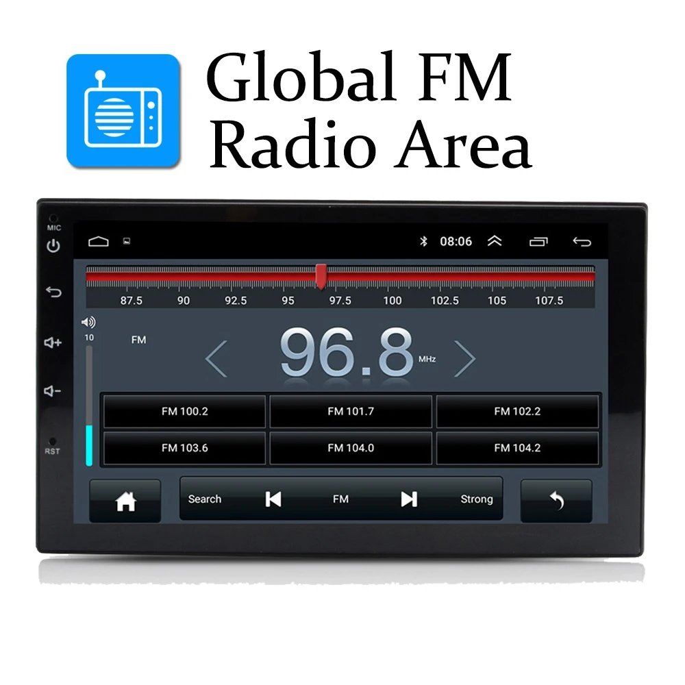 Android 8,1 coche Radio Estéreo navegación GPS Bluetooth wifi Universal 7 \