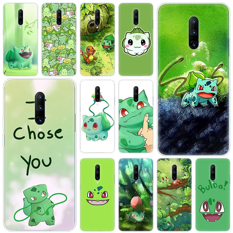 

Hot Bulbasaur Pokemon Soft Silicone Fashion Transparent Case For OnePlus 7 Pro 5G 6 6T 5 5T 3 3T TPU Cover