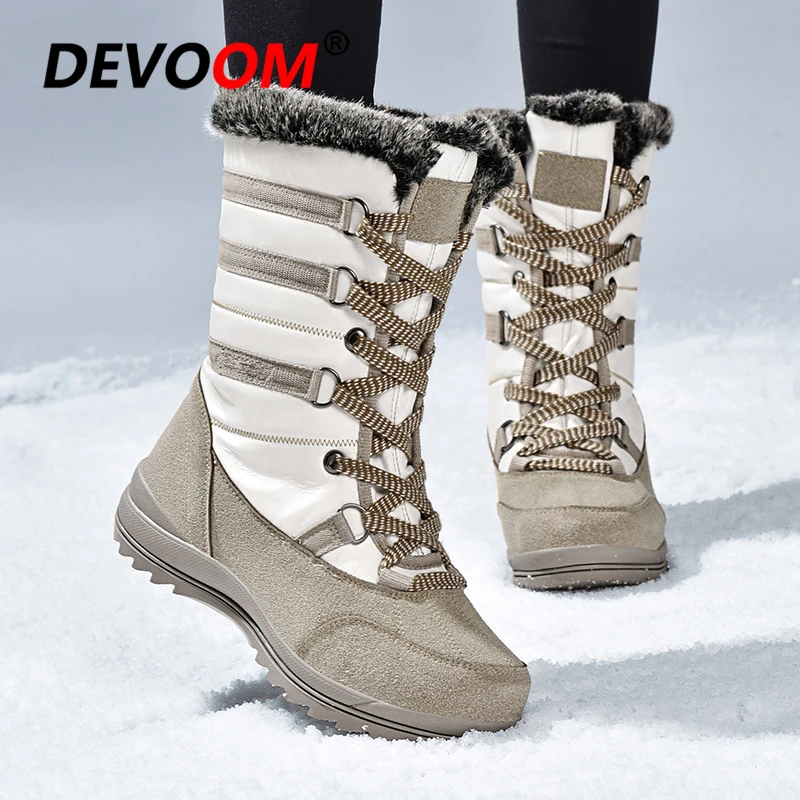 Zapatos impermeables de senderismo para mujer, botas de montaña y nieve,  antideslizantes, cálidas, para caza, invierno, 40 - AliExpress Deportes y  entretenimiento
