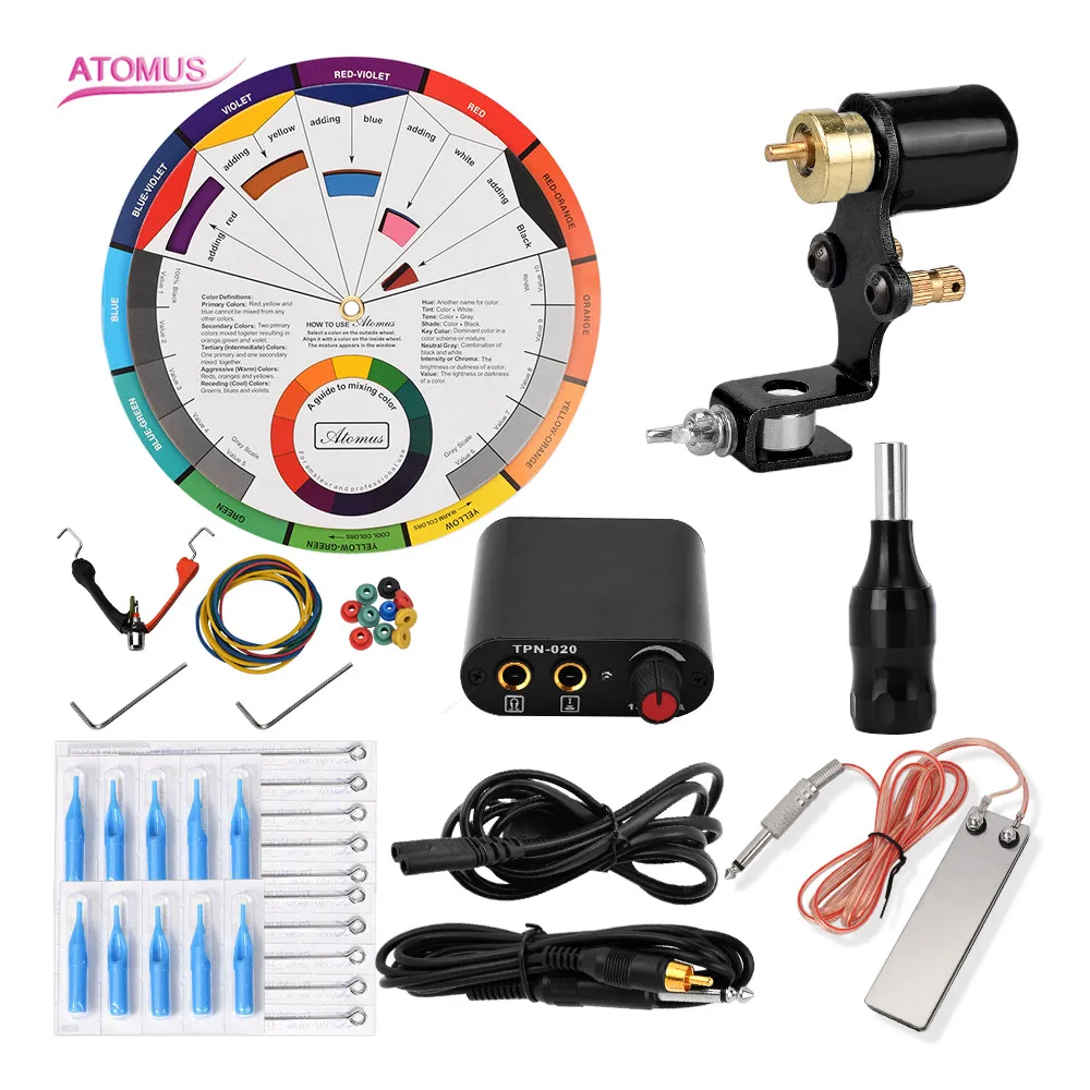 

Tattoo Machine Rotary Kits De Tatuagem Proficional Kits Tools Professional Starter Caneta Pen Tattooo Rotativa Rotary Tattoo Kit