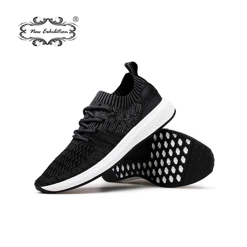 

New exhibition casual shoes Fashion brand Men Sneakers Mesh Spring Lace up tenis hombre trainers Lightweight breathable sepatu F