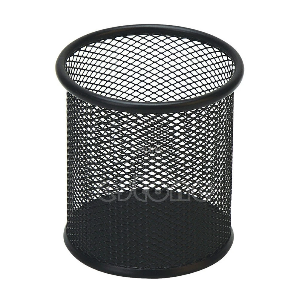

Black Metal Stand Mesh Style Pen Pencil Ruler Holder Desk Organizer Storage Office accessories Z11 Drop ship