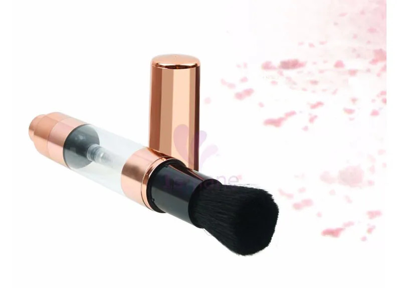 Ismine黄金黒詰め替えスプレーポンプ調剤ルースパウダーコンテナでブラシファンデーションメイクブラシ Foundation With Brush Black Powder Brushpowder Dispenser Brush Aliexpress