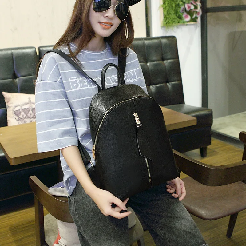 100 Genuine leather Multi functional Lady Backpack Designer Female Backpacks Fashion Genuine Leather Backpack Travel Bag