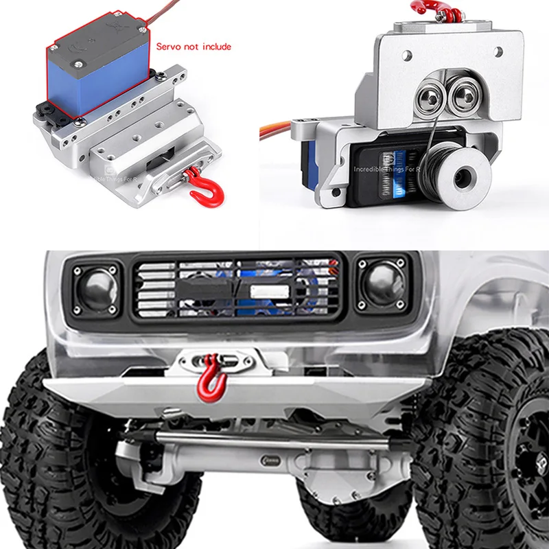 

For GRC VP VS4 Built-in Winch Multifunction Bracket Set Servo Pre Front Bracket GAX0124F / S 360-degree Steering Gear Bracket