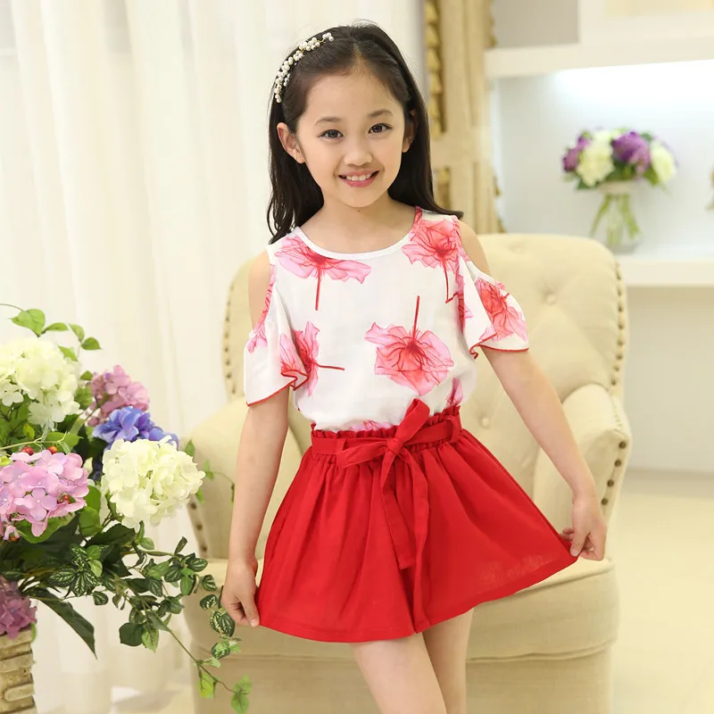 Buy 3 12 years kids clothes sets for girls floral