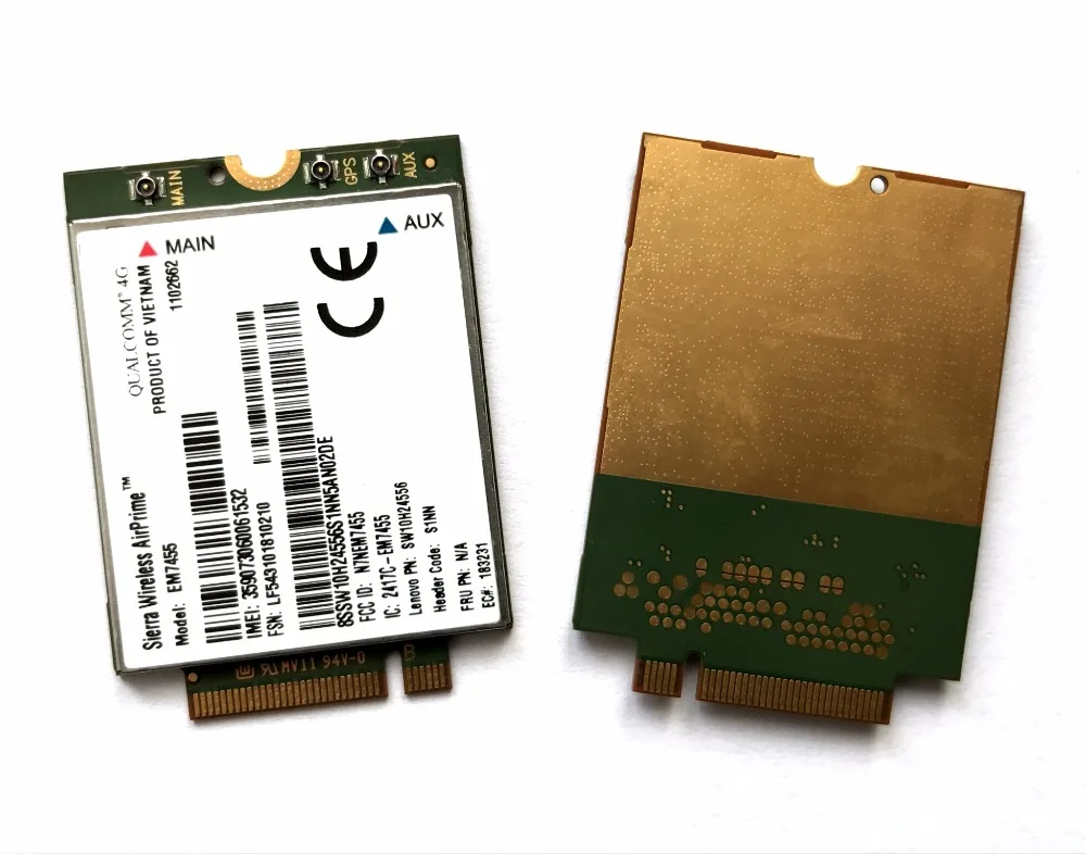 mobile router EM7455  FDD/TDD LTE Cat6 4G MODULE 4G CARD for  laptop ThinkPad P50 P50S P40 Yoga L460 T460 T460P T460S modem router