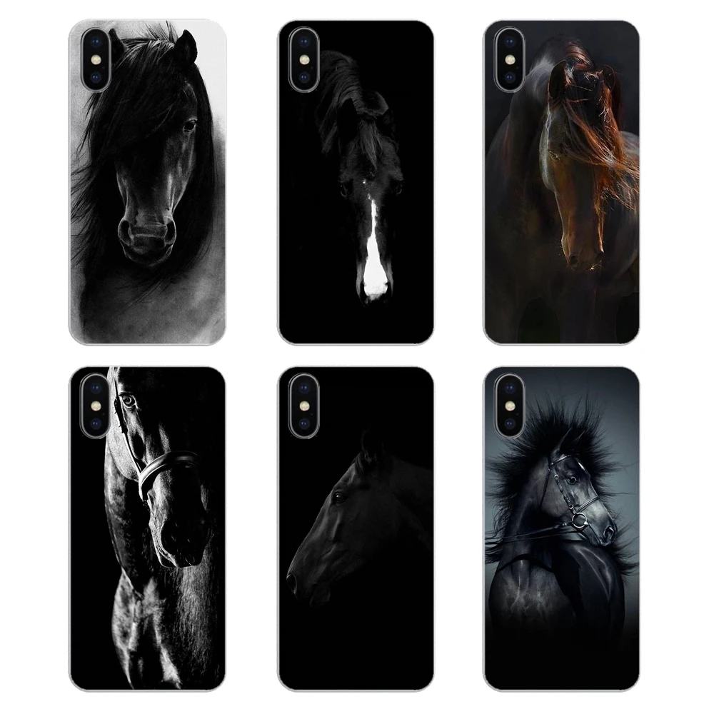 

Transparent Soft Cases Cover For Huawei Honor 8 8C 8X 9 10 7A 7C Mate 10 20 Lite Pro P Smart Plus Beautiful Dark Horse Wallpaper