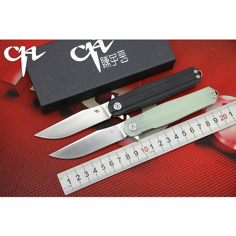 

CH3505G10 High Quality Flipper folding knife D2 blade G10 handle Outdoor camping hunting pocke fruit knives EDC tools Gift Colle
