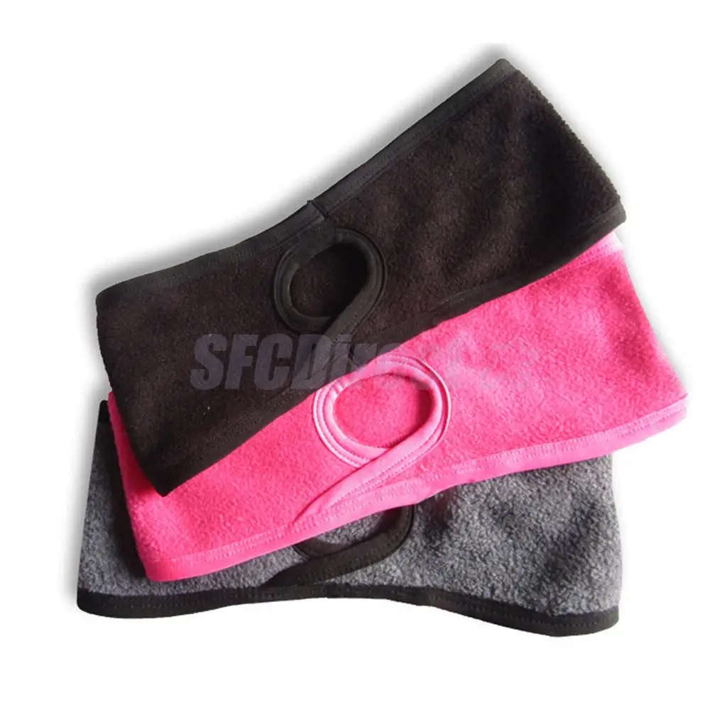 Womens Thermal Polar Fleece Ponytail Headband Ear Warmers Ear Muffs for Outdoor Sports, Fitness, Running or Daily Wear