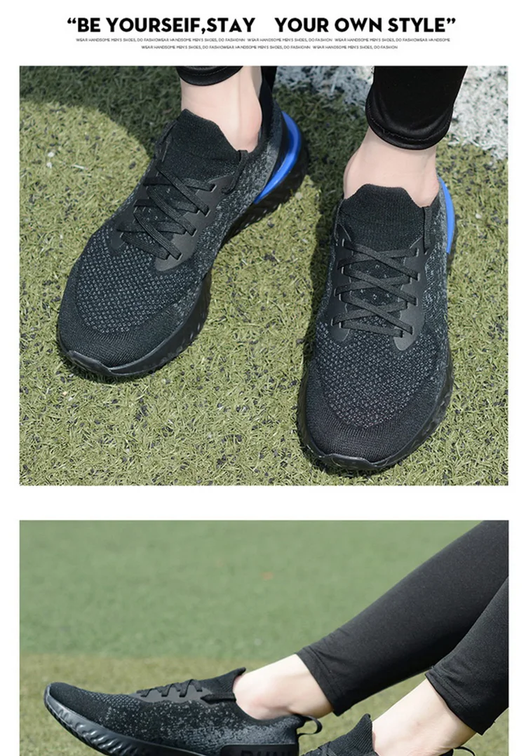 Кроссовки для мужчин и женщин Epic React Shoes Flyknit уличные спортивные дышащие кроссовки сетчатые парные Ботинки женские кроссовки для бега