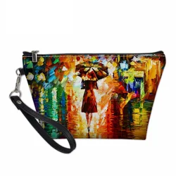 NOISYDESIGNS 3D Printing Makeup Bags Landscape Eiffel Tower Pattern Cosmetics Pouchs For Travel Ladies Pouch Women Cosmetic Bag NOISYDESIGNS 3D Printing Makeup Bags Landscape Eiffel Tower Pattern Cosmetics Pouchs For Travel Ladies Pouch Women Cosmetic Bag