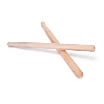 

1 Pair 5A Maple Drum Sticks Wood Wooden Tip Band Musical Instrument Drumsticks