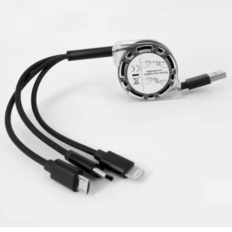 Оптовая продажа три в одном кабель для Iphone Micro USB Typ C 1 м многофункциональный с