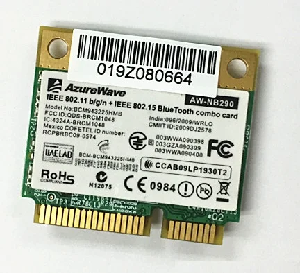 

SSEA NEW for Broadcom BCM943225 Bcm943225hmb 802.11b/g/n Wireless Wifi Bluetooth half Mini PCI-E for Acer/dell/ASUS/Samsung