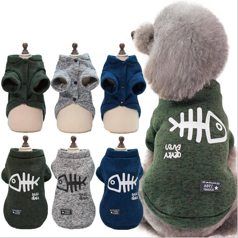 

Fashion Warm Dog Clothes Puppy Pet Cat Clothes Sweater Jacket Coat Winter Fashion Soft Coats For Small Dogs Chihuahua