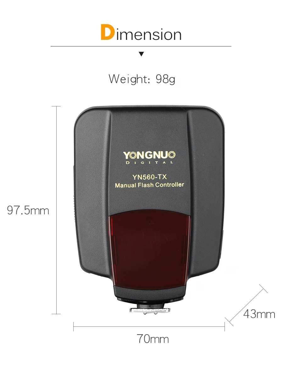 YONGNUO YN560-TX-N YN560TX беспроводной ручной передатчик вспышки триггер контроллер для YN-560 III YN560 IV для камеры Nikon