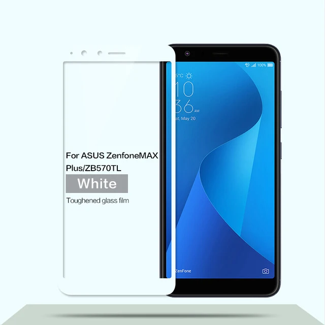 3D закаленное стекло для Asus Zenfone Max Plus ZB570TL полное покрытие 9H защитная пленка