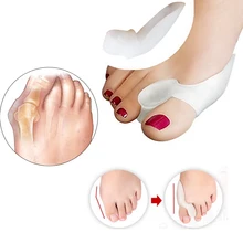 1 пара Hallux вальгусный корректор Bunion разделители для костей эктропион ног Силиконовые ортопедические Bunion протектор массажный инструмент для ухода за ногами