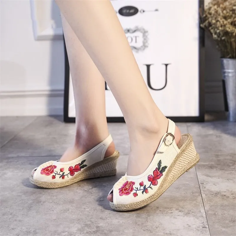 clarks limited edition leather soft footbed flower embroidered sandals