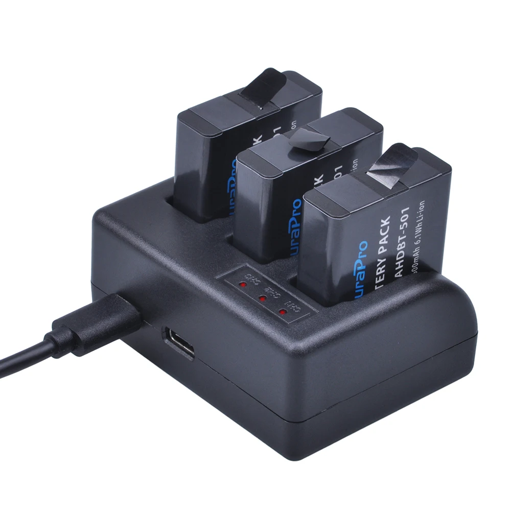 Устройство DuraPro для зарядки аккумуляторов 501 AHDBT AHDBT501 1 шт.|chargers for camera|charger forcharger gopro