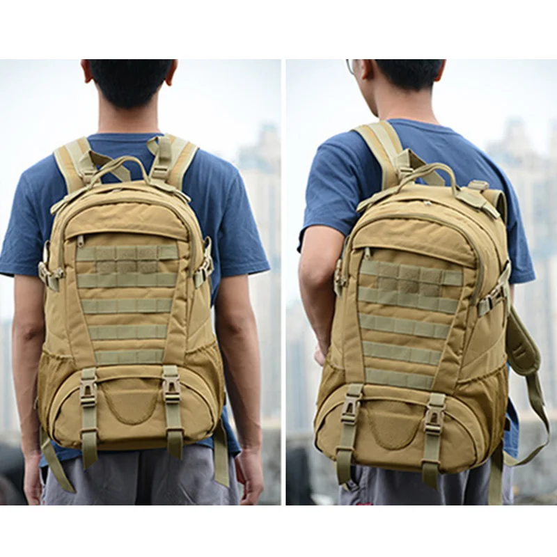 3D мужской военный тактический рюкзак, рюкзаки для альпинизма, большая емкость для Путешествий, Походов, Походов, Кемпинга, сумка для спорта на открытом воздухе XA757WA