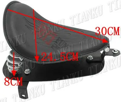 Кожаное сиденье с подвеской и монтажным кронштейном для Yamaha VStar 400 650 1100 1300 Virago Xv 250