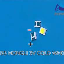 50 шт. HONGLI TRONIC светодиодный подсветка 1210 3528 2835 1W 6V 111LM холодный белый lcd подсветка для ТВ приложения