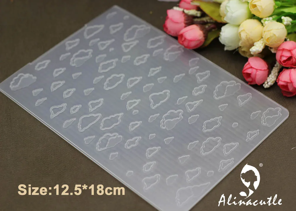 12 5*18 см пластиковая тиснение папка alinaccraft cloud DIY альбом украшения бумаги ремесло
