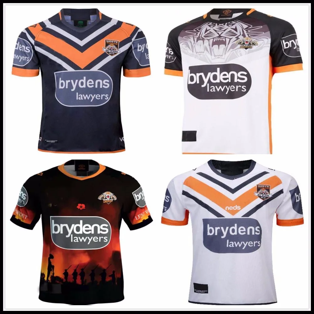 

2018 Wests Tigers Rugby jerseys League Wests Tigers shirts jersey size s-3xl